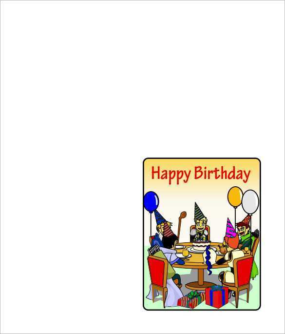 73 Free Birthday Card Template Word Quarter Fold for Ms Word for Birthday Card Template Word Quarter Fold