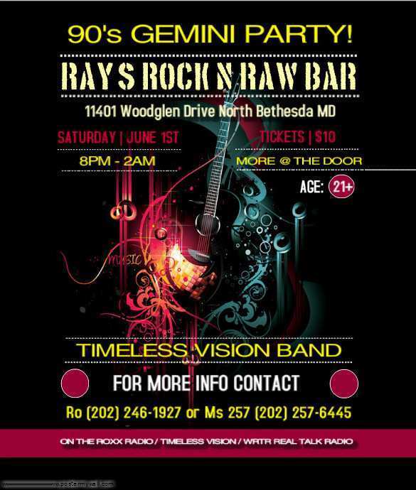 73 Free Concert Flyer Templates Now by Free Concert Flyer Templates