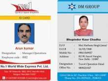 73 Free Printable Employee Id Card Template India in Photoshop with Employee Id Card Template India