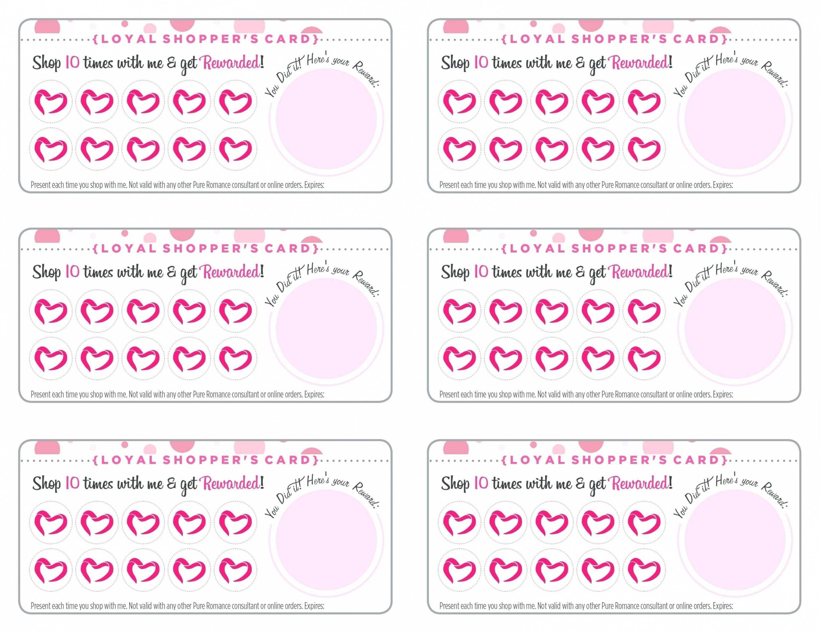 22 Free Printable Loyalty Card Template Layouts with Free In Free Printable Punch Card Template