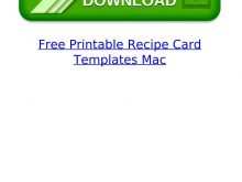 73 How To Create Free Printable Recipe Card Template For Mac Photo by Free Printable Recipe Card Template For Mac