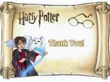 73 How To Create Harry Potter Thank You Card Template For Free by Harry Potter Thank You Card Template