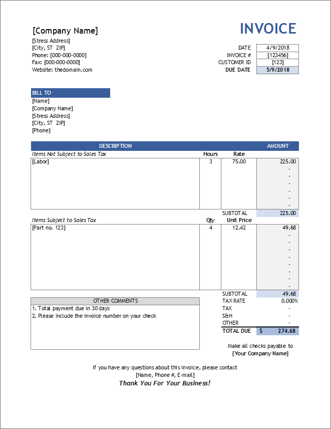 73 How To Create Hourly Rate Invoice Template Free Now by Hourly Rate Invoice Template Free