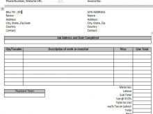 Invoice Template Materials Labor