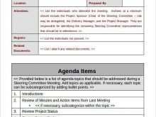 73 Online Meeting Agenda Template Project Management in Word with Meeting Agenda Template Project Management