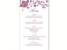 73 Online Menu Card Template Word Free With Stunning Design for Menu Card Template Word Free