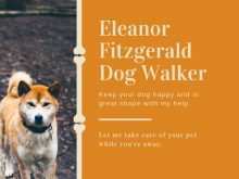 73 Printable Dog Walker Flyer Template Photo with Dog Walker Flyer Template