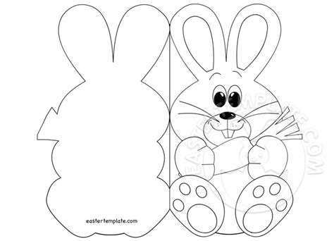 Easter Bunny Card Template Printable - Cards Design Templates