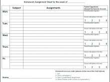 High School Student Agenda Template