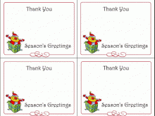 73 Report Christmas Card Thank You Template in Photoshop for Christmas Card Thank You Template