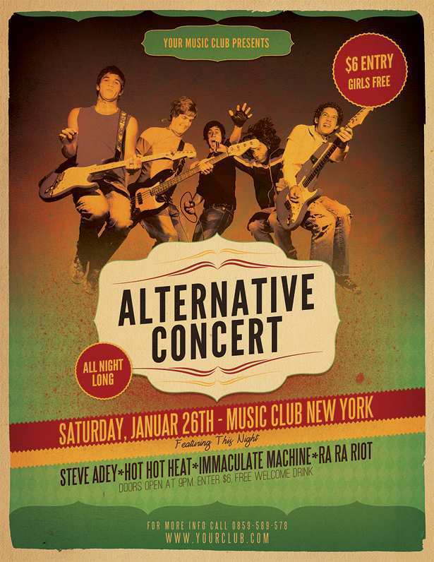 73 Report Concert Flyer Template Free Templates for Concert Flyer Template Free