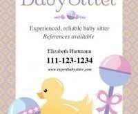 73 Report Free Babysitting Templates Flyer With Stunning Design for Free Babysitting Templates Flyer