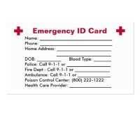 Free Medical Id Card Template Uk