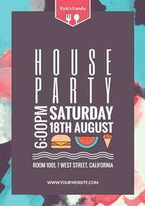 73 Report House Party Flyer Template Now with House Party Flyer Template