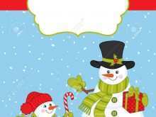 73 Report Snowman Christmas Card Template Templates with Snowman Christmas Card Template