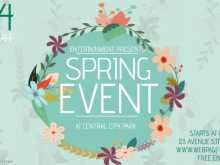 73 Report Spring Event Flyer Template PSD File with Spring Event Flyer Template