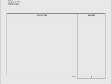 73 Standard Blank Construction Invoice Template in Photoshop with Blank Construction Invoice Template