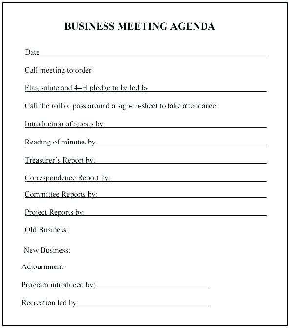 73 Standard Church Business Meeting Agenda Template in Word with Church Business Meeting Agenda Template