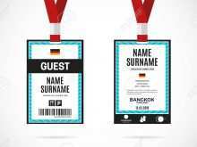 73 The Best Lanyard Name Card Template Formating with Lanyard Name Card Template