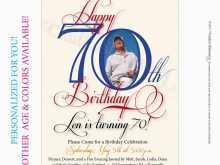 74 Blank 70Th Birthday Card Template Free Now with 70Th Birthday Card Template Free