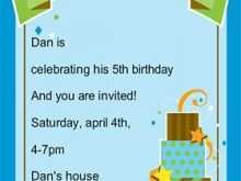 74 Blank Birthday Invitation Card Template For Boy Formating for Birthday Invitation Card Template For Boy