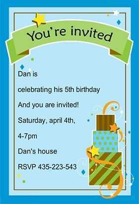 74 Blank Birthday Invitation Card Template For Boy Formating for Birthday Invitation Card Template For Boy