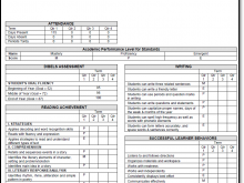 74 Blank Report Card Format For High School Templates by Report Card Format For High School