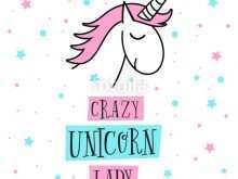 74 Blank Unicorn Card Template Free Maker with Unicorn Card Template Free