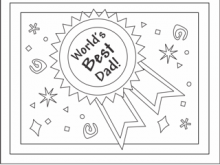 74 Create Fathers Day Card Colouring Template For Free with Fathers Day Card Colouring Template