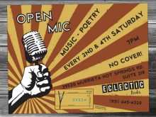 74 Create Open Mic Flyer Template Free With Stunning Design by Open Mic Flyer Template Free