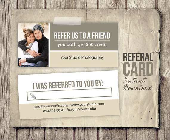 74 Creating Referral Card Template Free Download by Referral Card Template Free