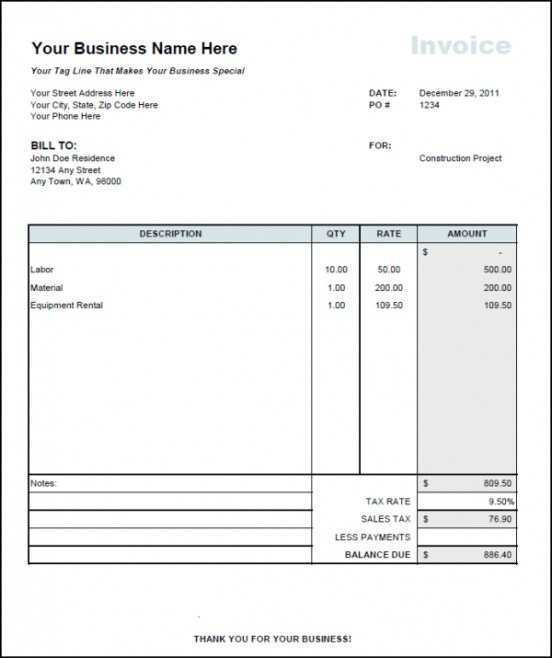 74 Creative Monthly Invoice Example Formating for Monthly Invoice Example