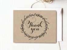 74 Creative Thank You Card Template Rustic Now with Thank You Card Template Rustic