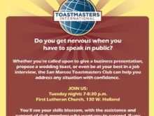 74 Creative Toastmasters Flyer Template Formating by Toastmasters Flyer Template