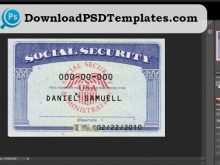 74 Customize Make A Social Security Card Template in Photoshop for Make A Social Security Card Template