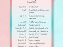 74 Customize Our Free Charity Event Agenda Template for Ms Word for Charity Event Agenda Template