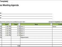 74 Free Printable Meeting Agenda Template Excel Formating with Meeting Agenda Template Excel