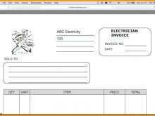 74 Printable Blank Electrical Invoice Template for Ms Word with Blank Electrical Invoice Template