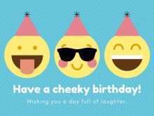 74 Printable Emoji Birthday Card Template For Free by Emoji Birthday Card Template