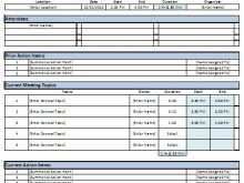 Meeting Agenda Template Attendees