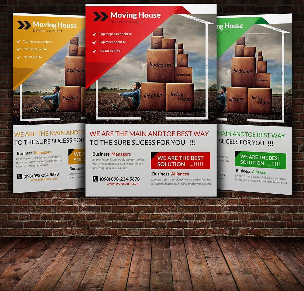 74 Report Moving Company Flyer Template in Photoshop by Moving Company Flyer Template