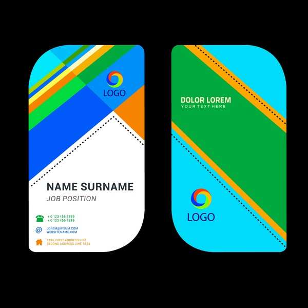 name card template illustrator ai free download