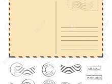 74 Report Postcard Template Stamp in Photoshop with Postcard Template Stamp