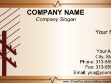 74 Standard Business Card Template Electrician For Free by Business Card Template Electrician