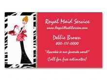 Business Card Templates Housekeeping