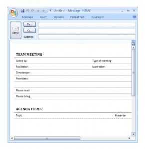 74 Standard Meeting Agenda Template In Outlook in Photoshop for Meeting Agenda Template In Outlook