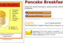 74 The Best Pancake Breakfast Flyer Template Formating for Pancake Breakfast Flyer Template