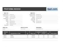 74 The Best Proforma Invoice Template Usa Formating for Proforma Invoice Template Usa