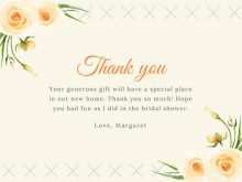 74 The Best Thank You Card Template Bridal Shower Photo with Thank You Card Template Bridal Shower