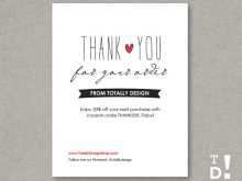 74 The Best Thank You For Your Order Card Template Photo by Thank You For Your Order Card Template